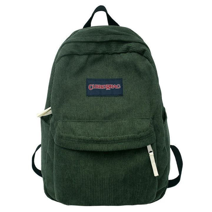 Corduroy Utility School Backpack