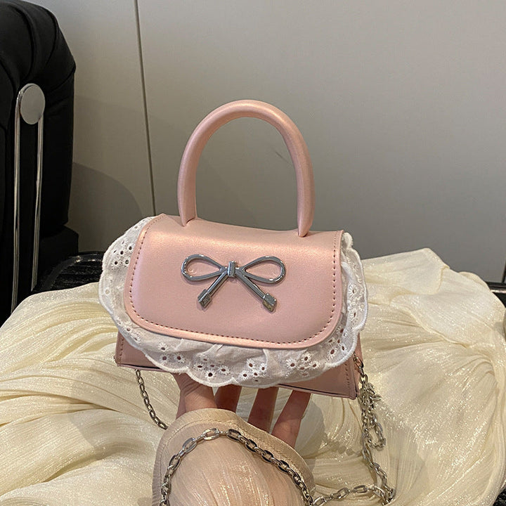 Ladies Mini Handbag with Ruffle Detail