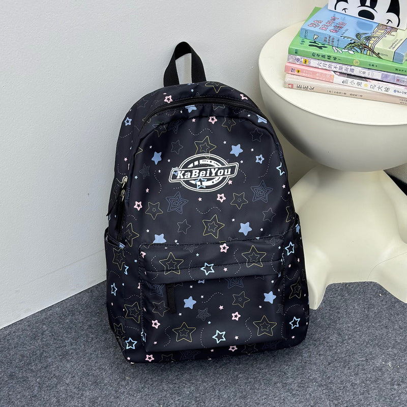Star-Themed Multi-Compartt Backpack