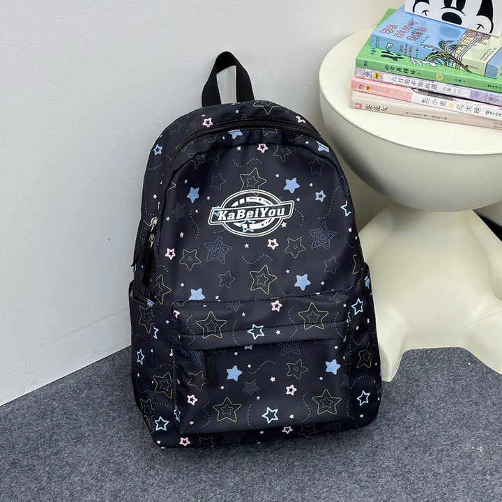 Star-Themed Multi-Compartt Backpack