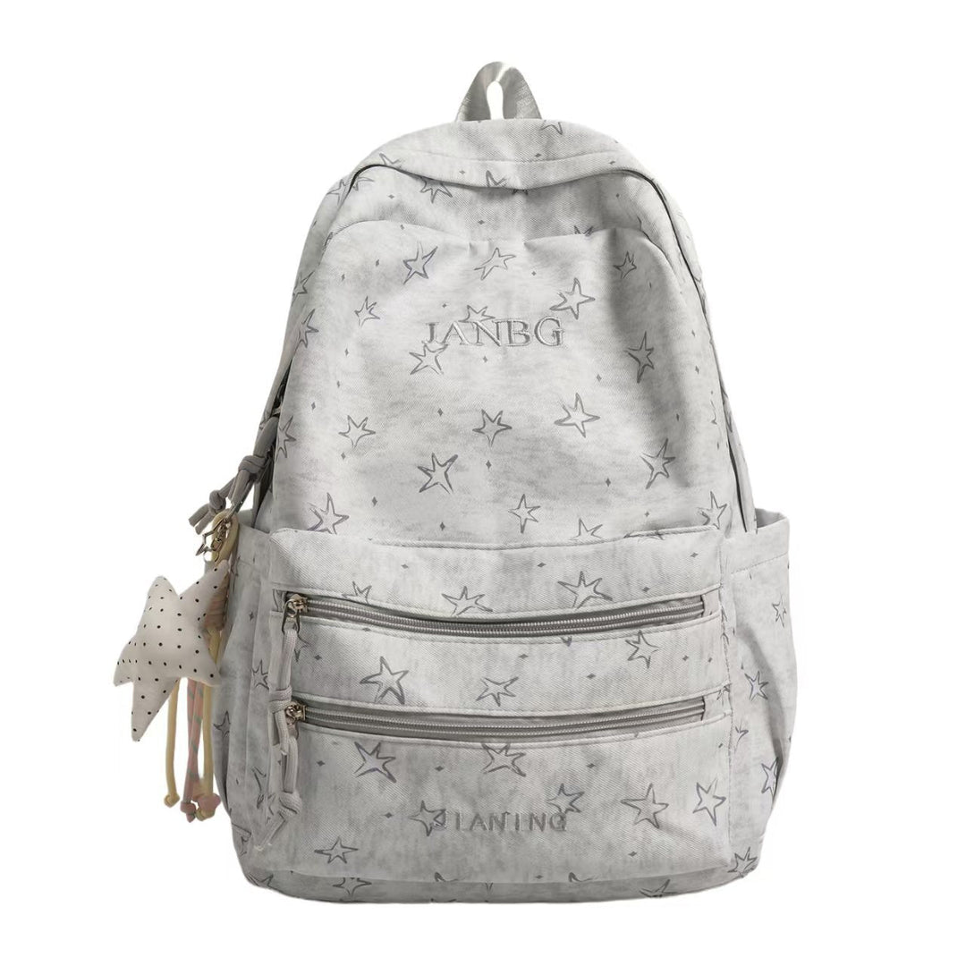 Star Print Casual Backpack