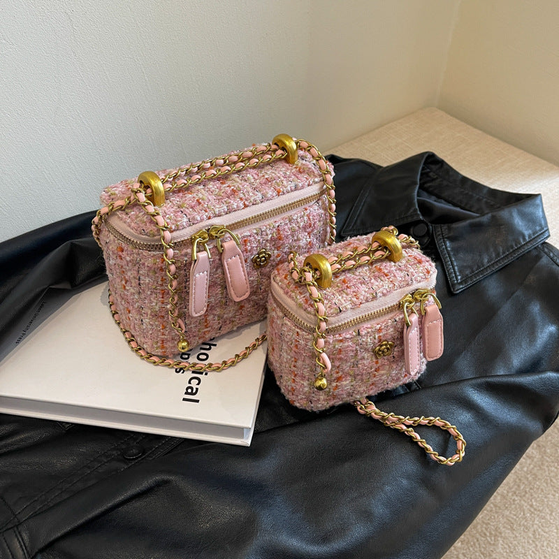 Women's mini handbag with removable shoulder strap