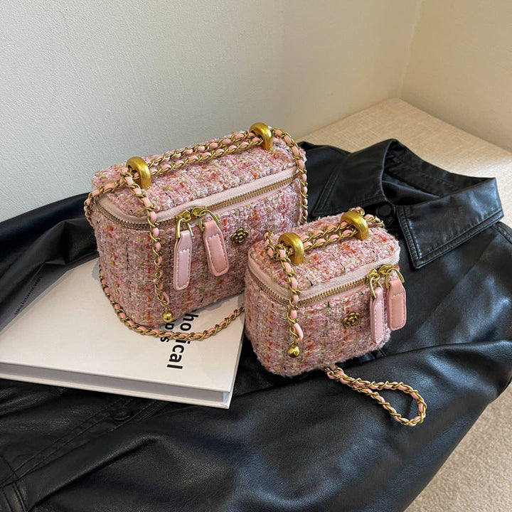 Women's mini handbag with removable shoulder strap