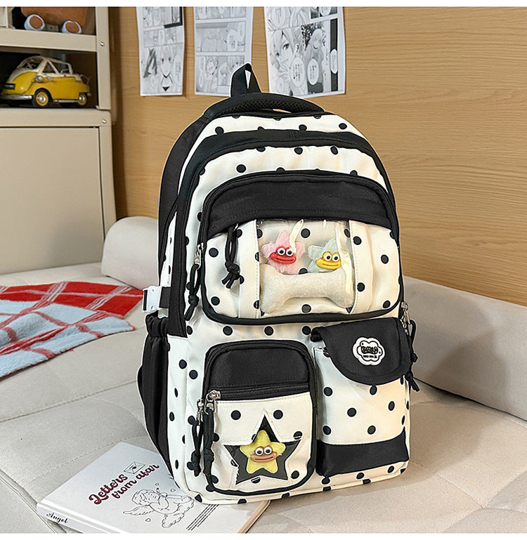 Multi-Pocket School Backpack and Tote Bag Set