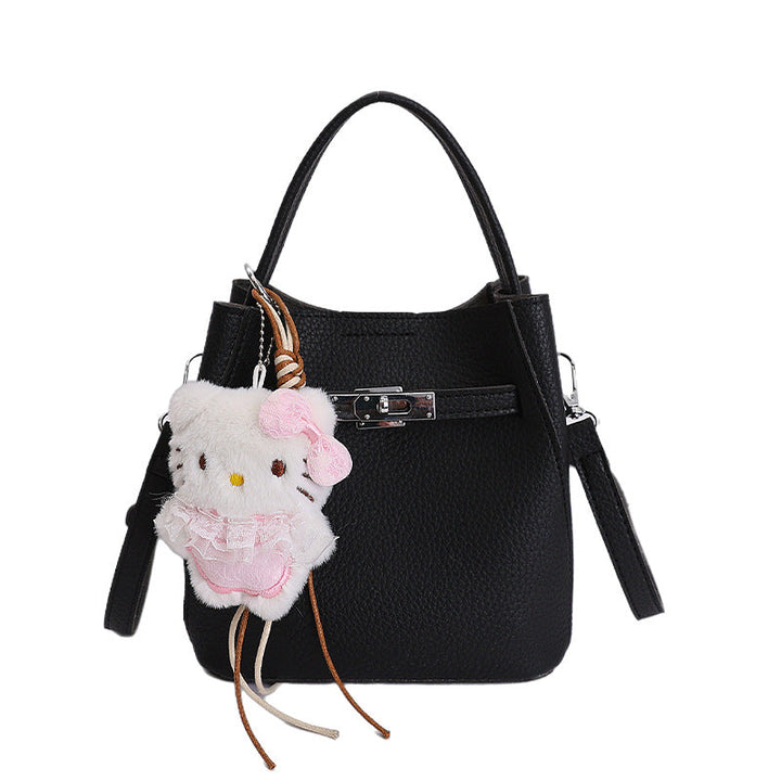 Women’s mini bag with detachable plush pendant
