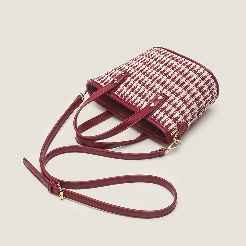 Women’s tote bag with elegant fabric and stylish accents