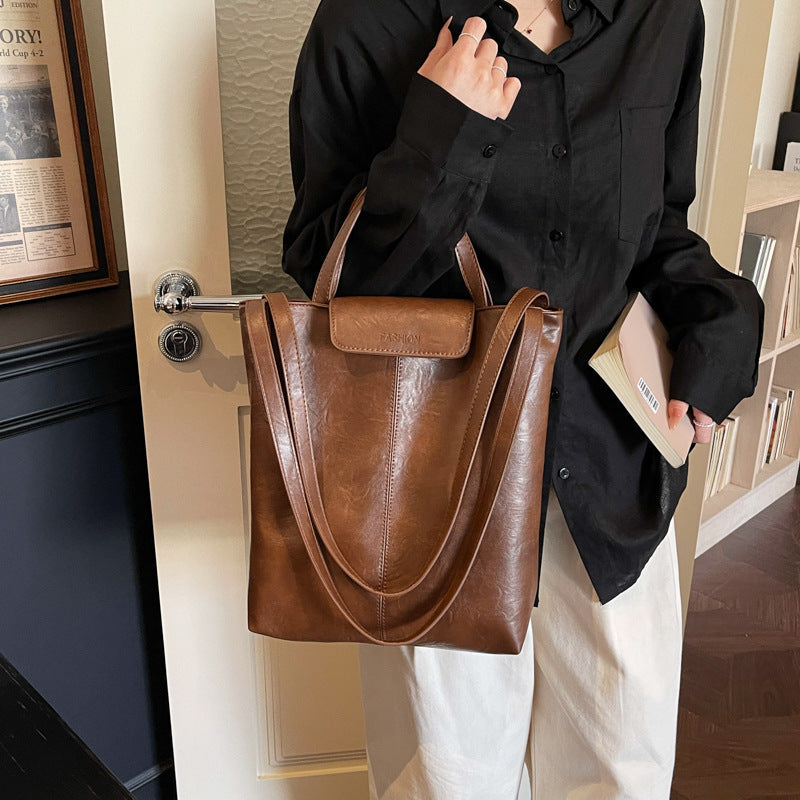 Women's high-quality leather tote bag