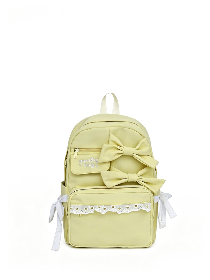 Cute Bow-Accent School Backpack