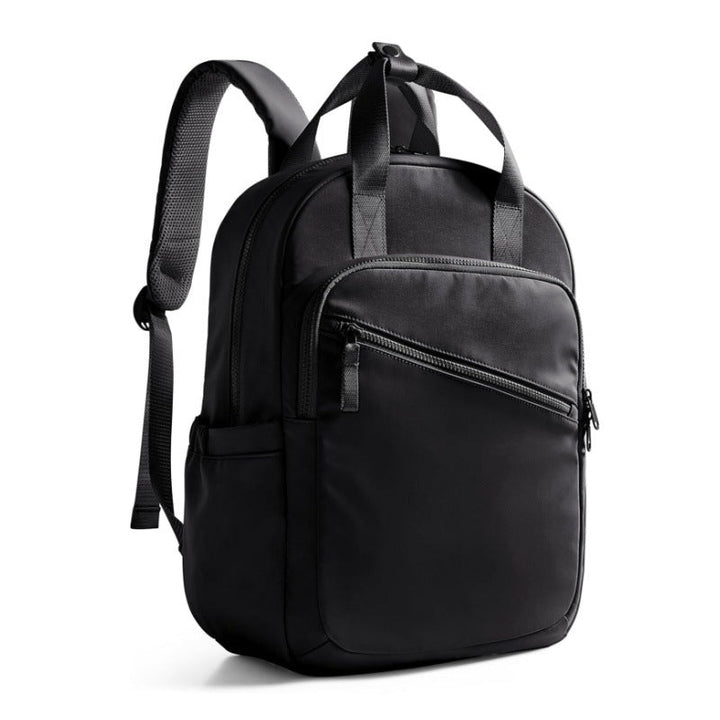 Multifunctional backpack with reinforced shoulder straps and ergonomic design