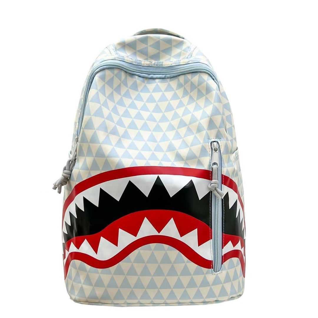 Backpack with Unique Shark Motif
