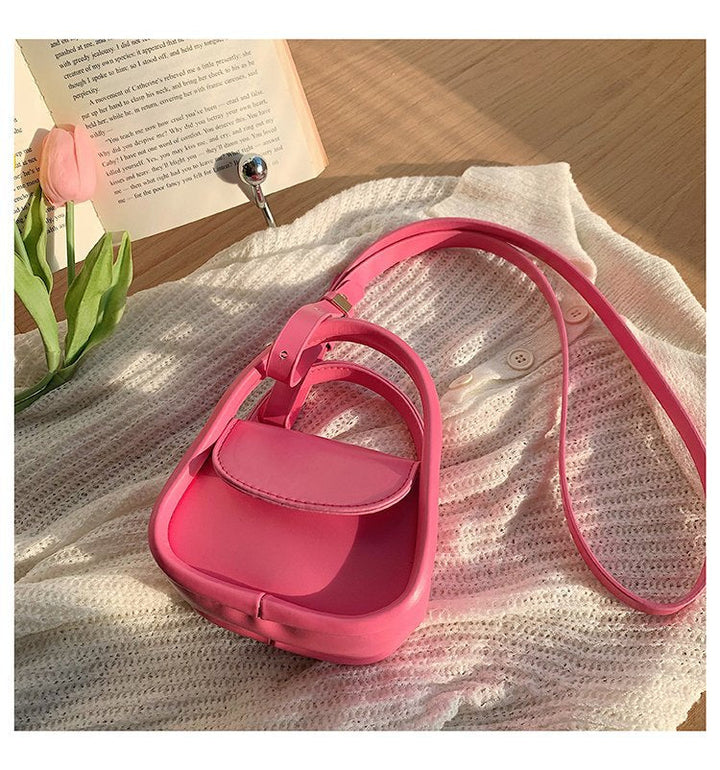 Women's mini handbag with elegant chain accent