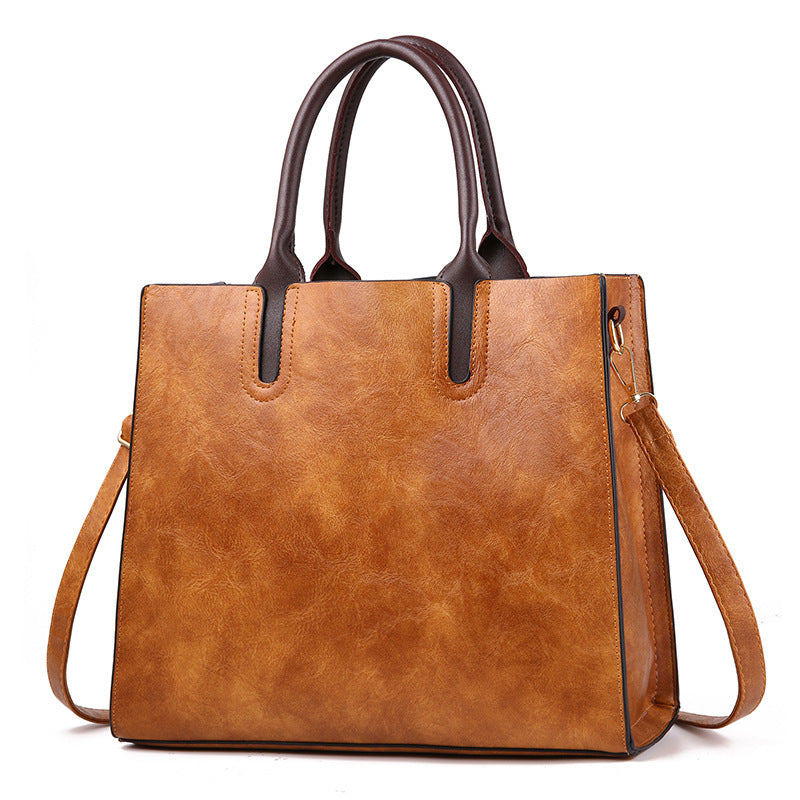 Women's elegant tote bag with detachable shoulder strap