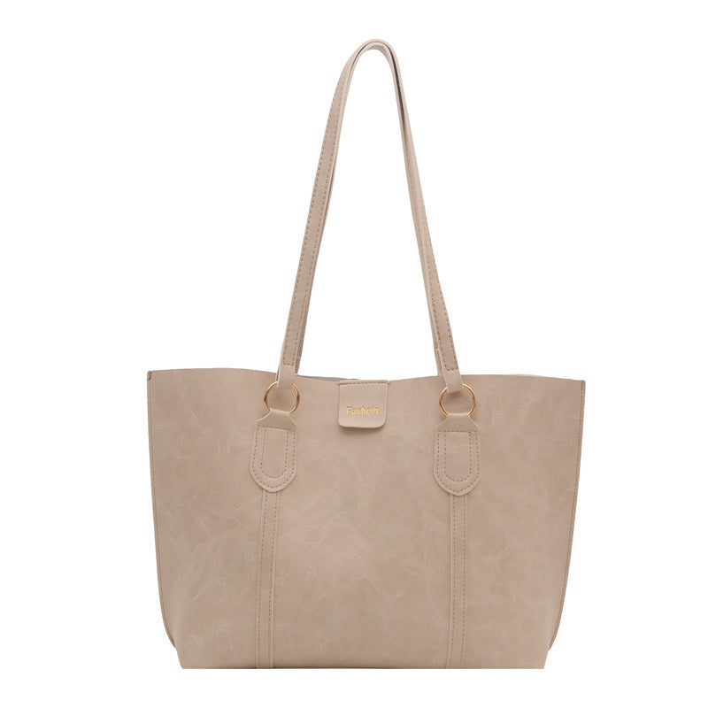 Women's elegant shopping bag with textured design