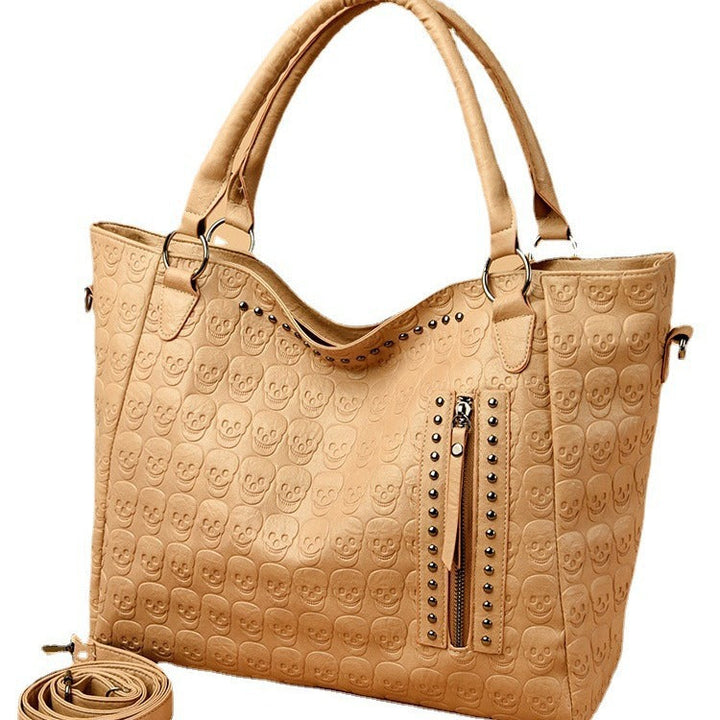 Women's fashionable tote bag with playful design