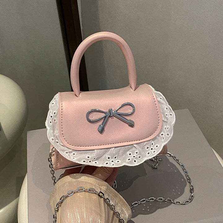 Ladies Mini Handbag with Ruffle Detail