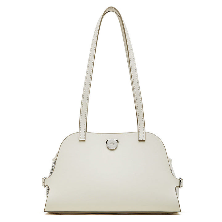 Women's tote bag with stylish design and practical compartments