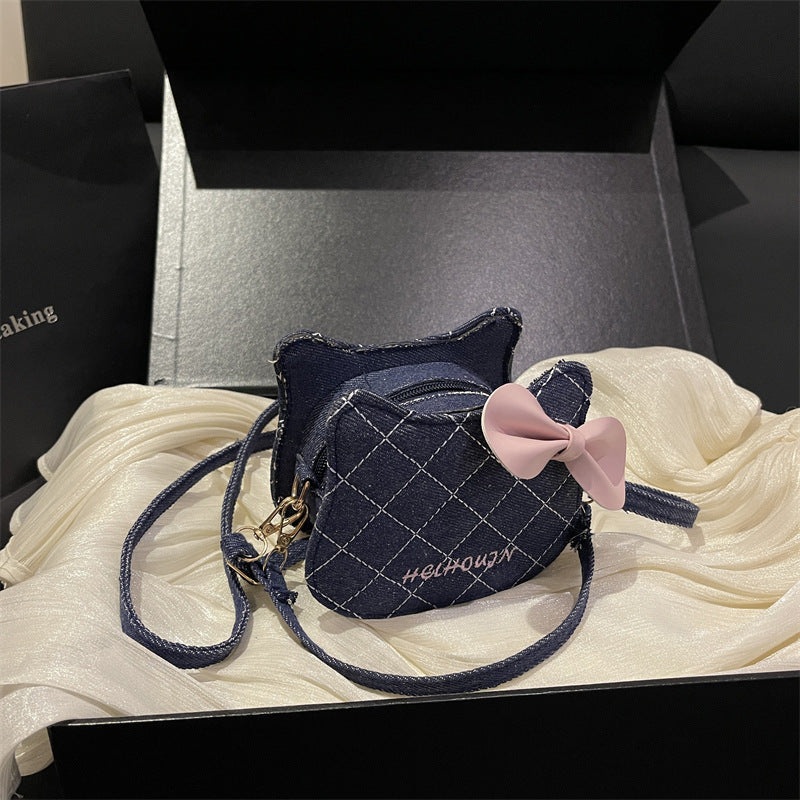 Women's Mini Handbag with Chic Bow Accent