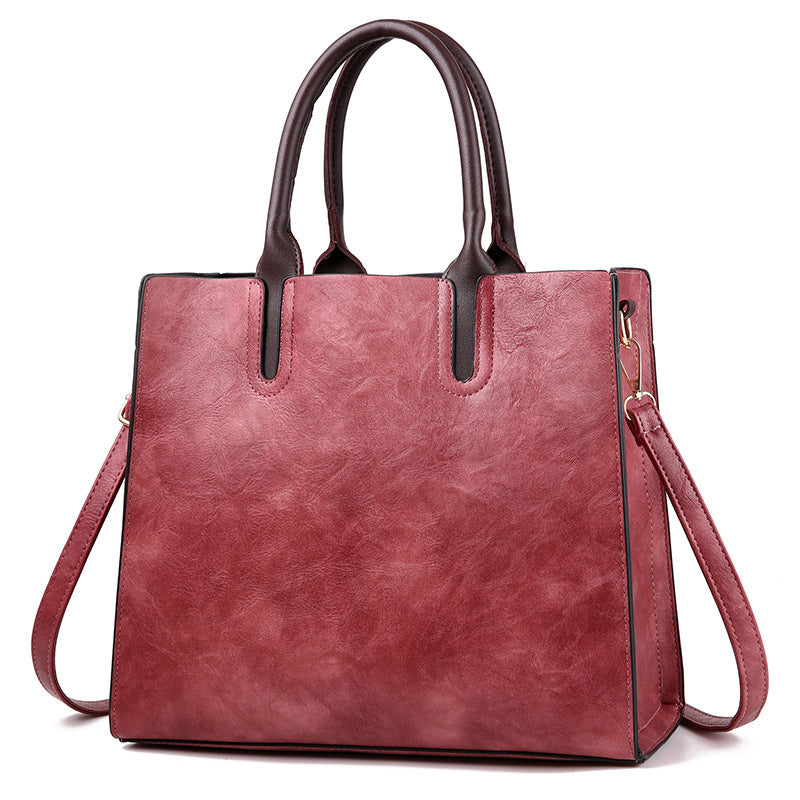 Women's elegant tote bag with detachable shoulder strap