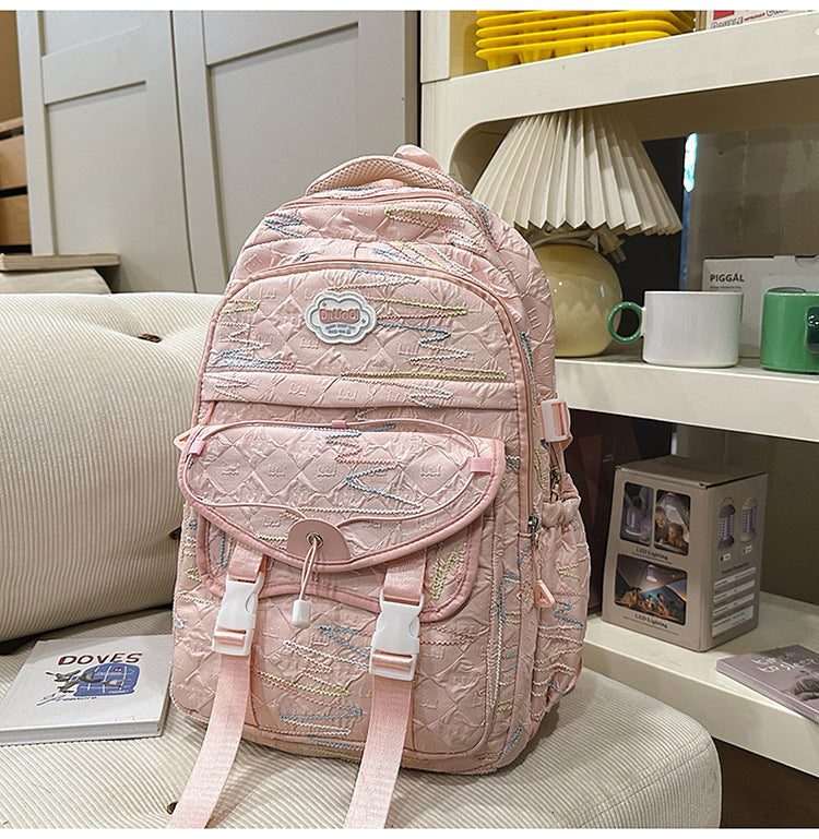 Fashion-Forward Utility School Backpack