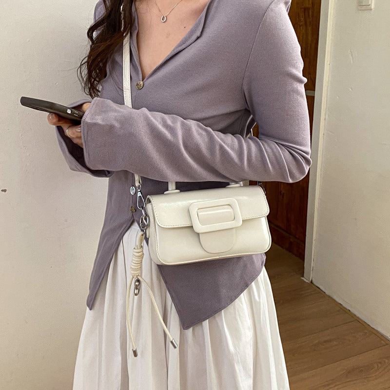 Ladies Mini Handbag with decorative snap closure