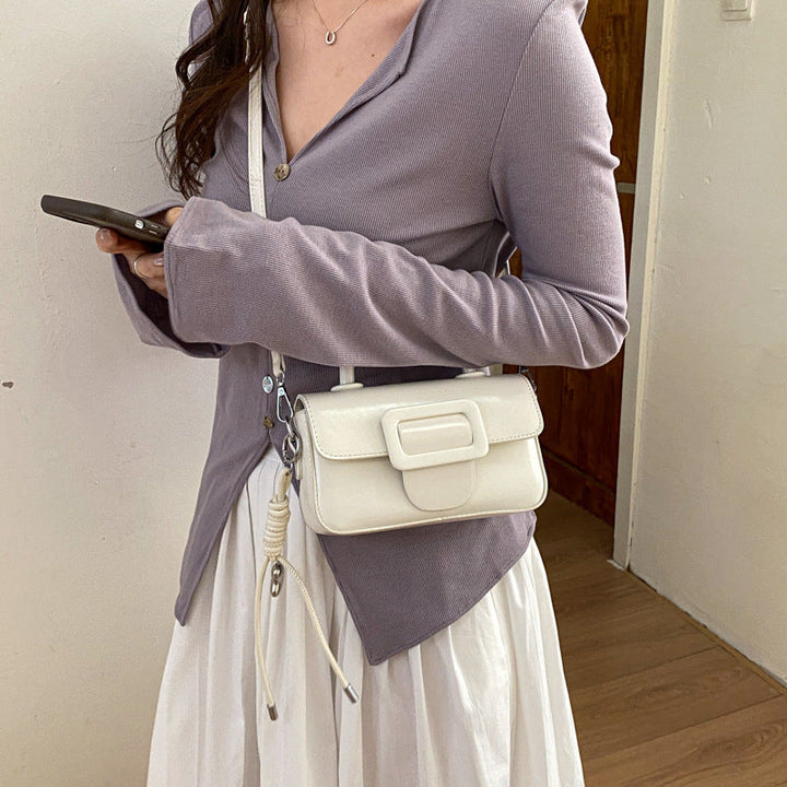 Ladies Mini Handbag with decorative snap closure