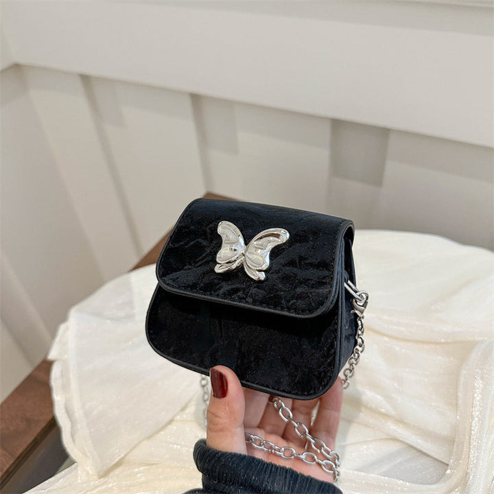 Women's Mini Handbag with Butterfly Detail