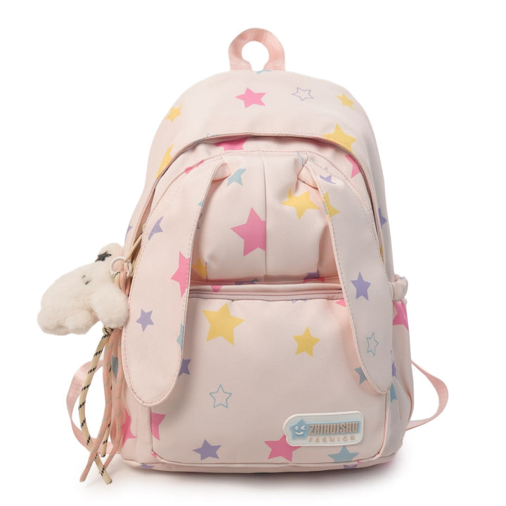 Cute Animal Ears Star Print School Backpack
