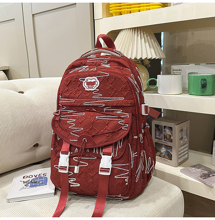 Fashion-Forward Utility School Backpack