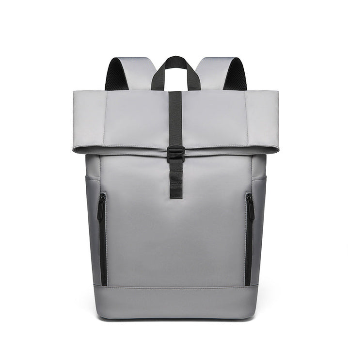 Urban Backpack with Modern Fold Closure and Versatile Compartments