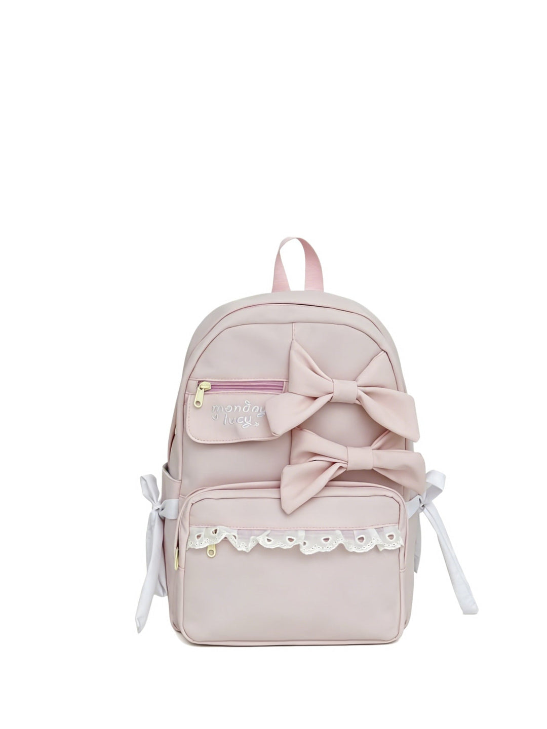 Cute Bow-Accent School Backpack