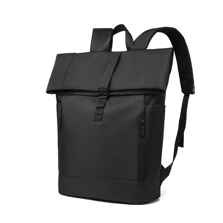 Urban Backpack with Modern Fold Closure and Versatile Compartments