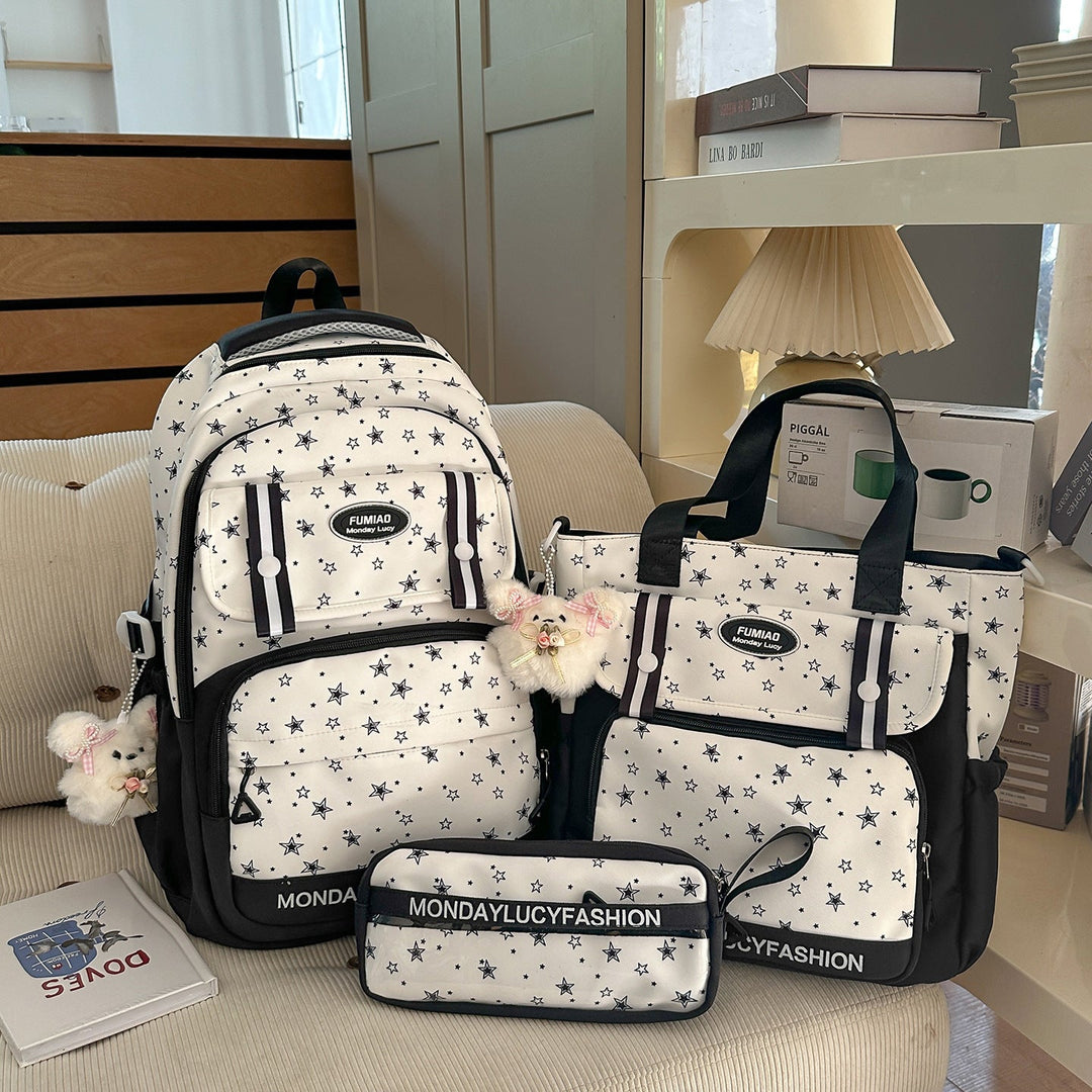 Star Patterned Multi-Functional Backpack