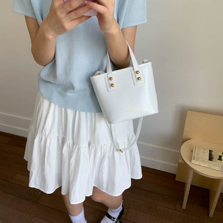 Ladies Mini-Handbag with elegant carry handle and practical inner compartment