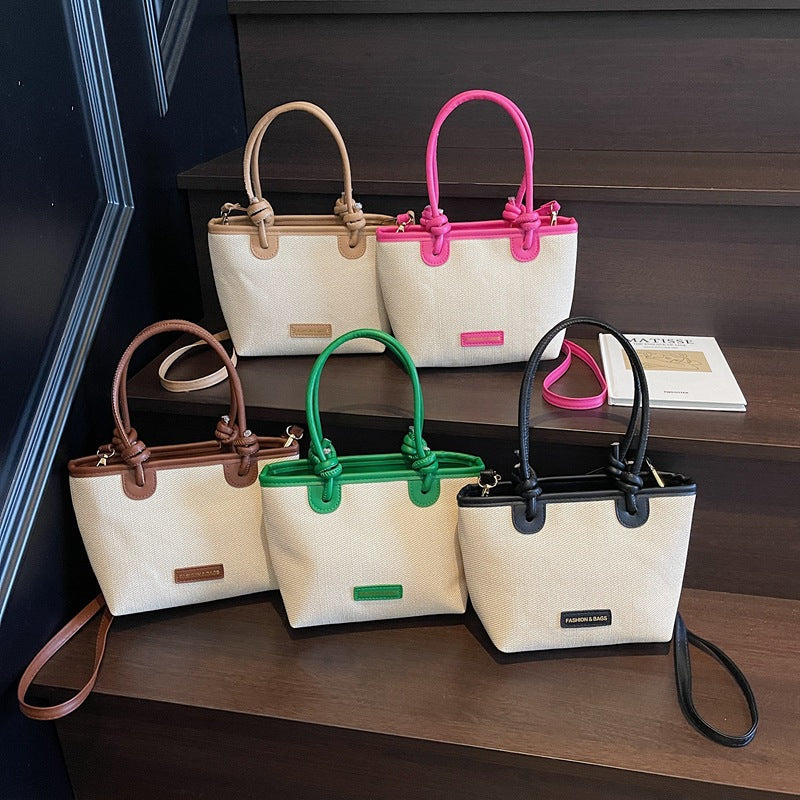 Women practical tote bag with stylish handles