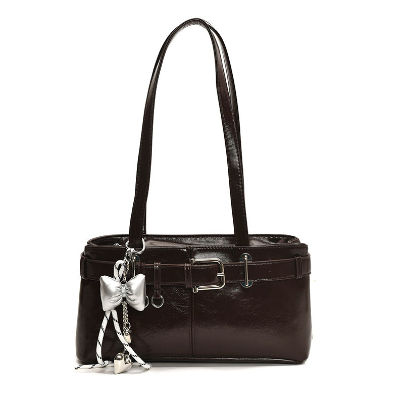 Women's mini handbag with removable charm