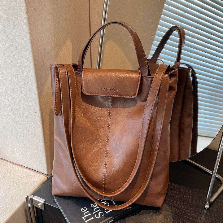 Women's high-quality leather tote bag