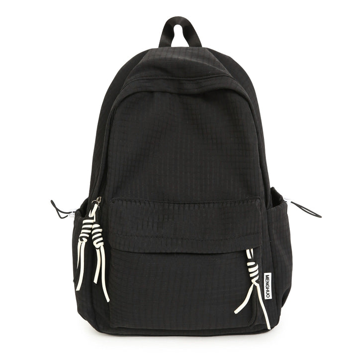 Versatile Lightweight Grid Pattern School Backpack