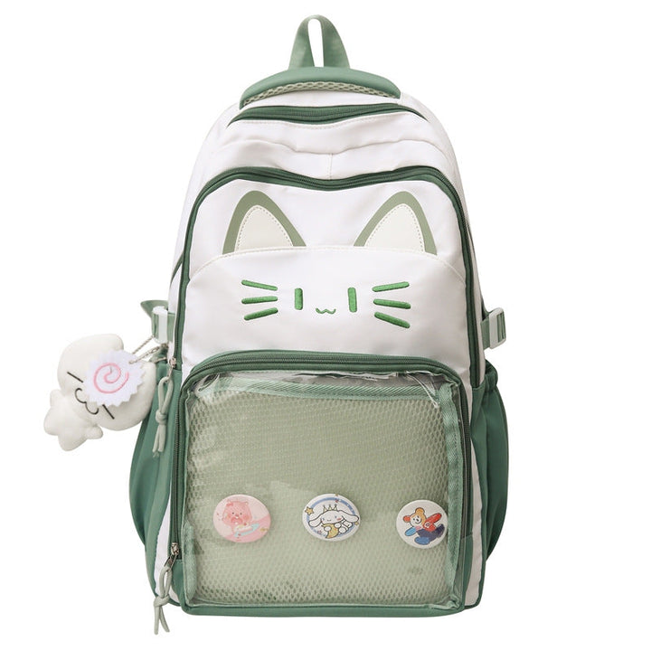 Cute Cat-Themed School Backpack