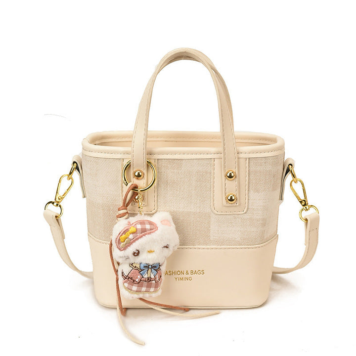 Ladies Mini Shoulder Bag with Cute Pendant