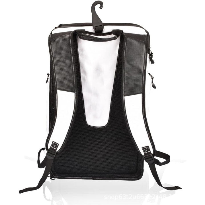 Sporty backpack with practical compartments and ergonomic design