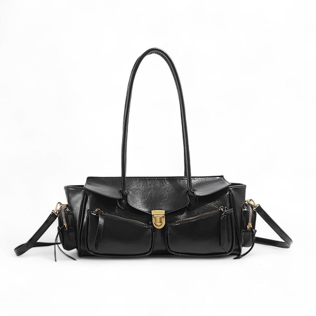 Retro Style Leather Handbag