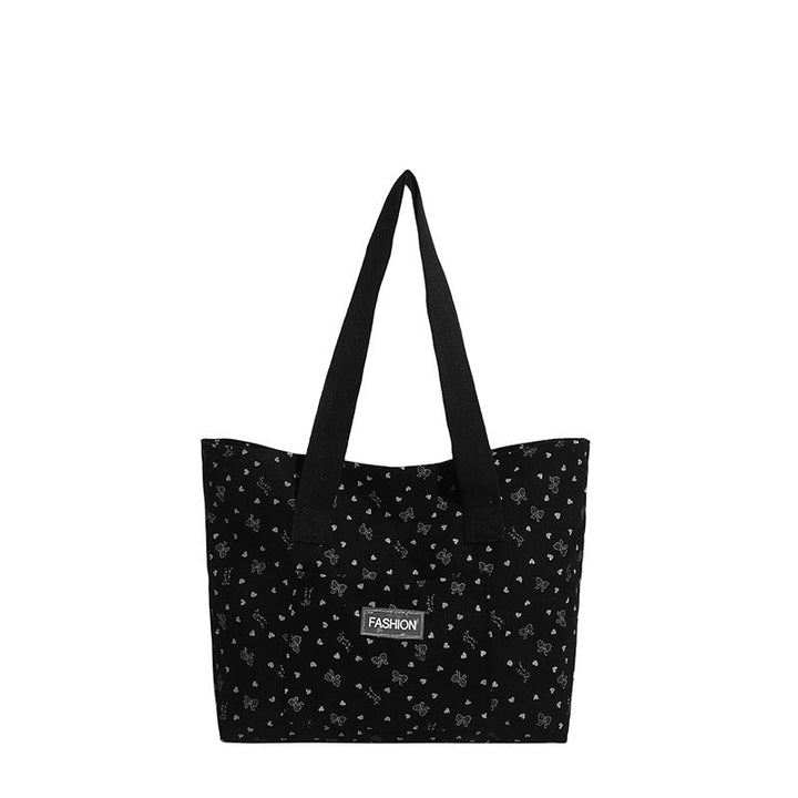 Ladies fashionable tote bag with heart design