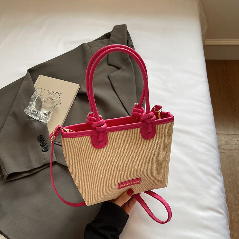 Women practical tote bag with stylish handles