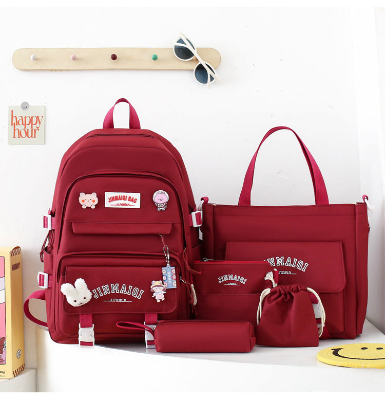 Multi-Compartment School Backpack