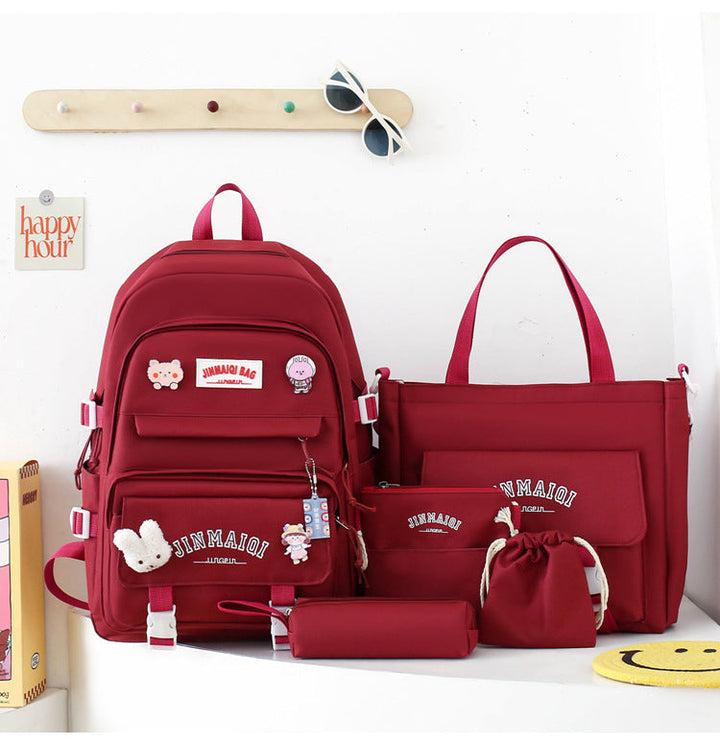 Multi-Compartment School Backpack