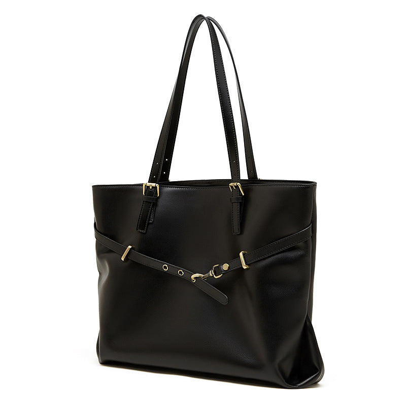 Women's elegant tote bag with practical interior design and stylish accents