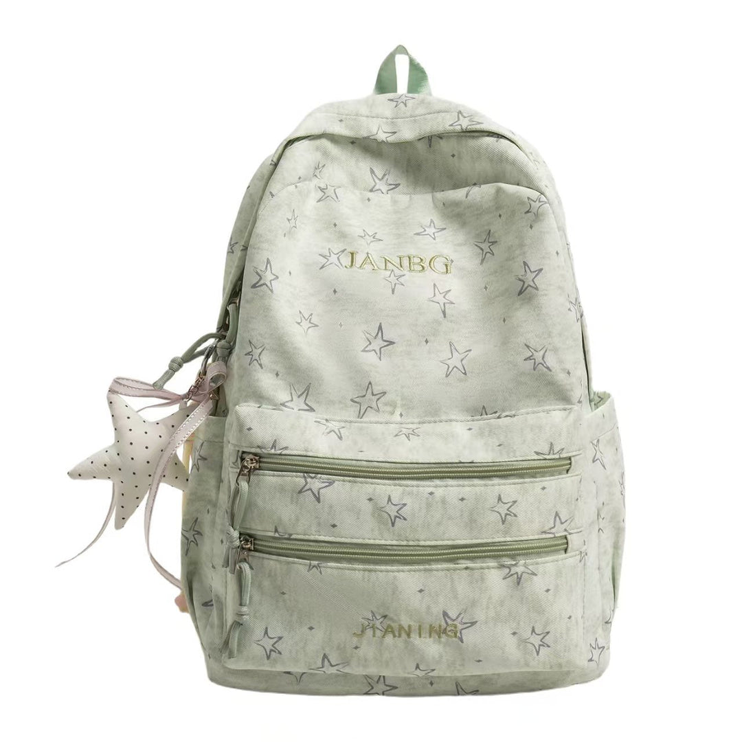 Star Print Casual Backpack