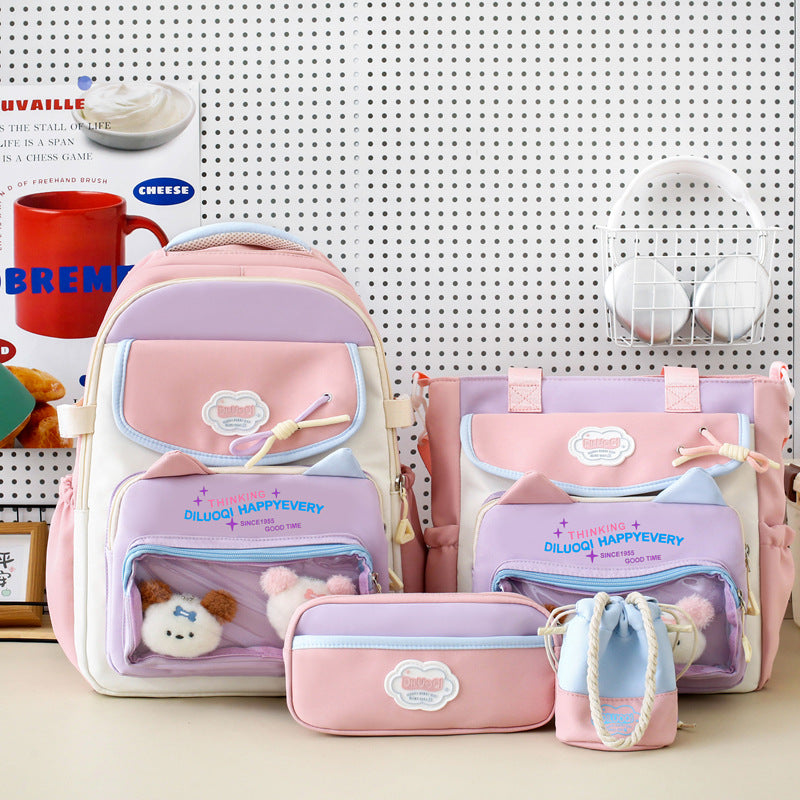 Multi-Functional 5-Piece School Backpack Organizer Set
