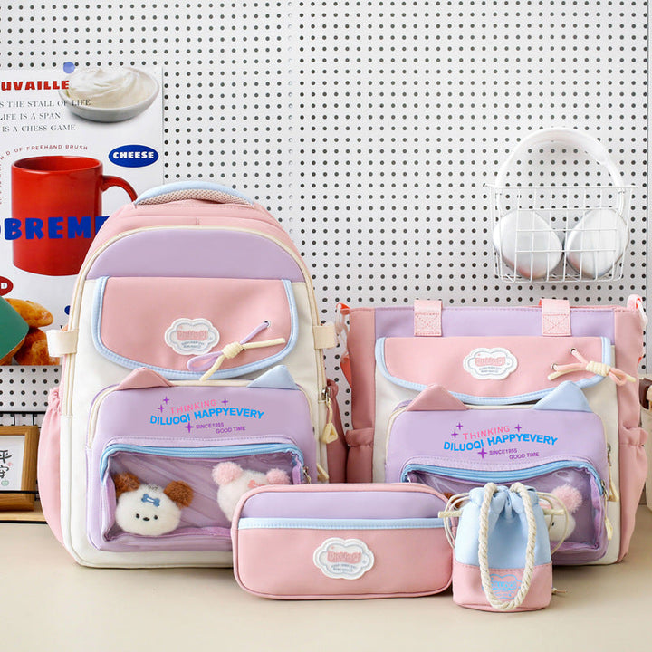 Multi-Functional 5-Piece School Backpack Organizer Set