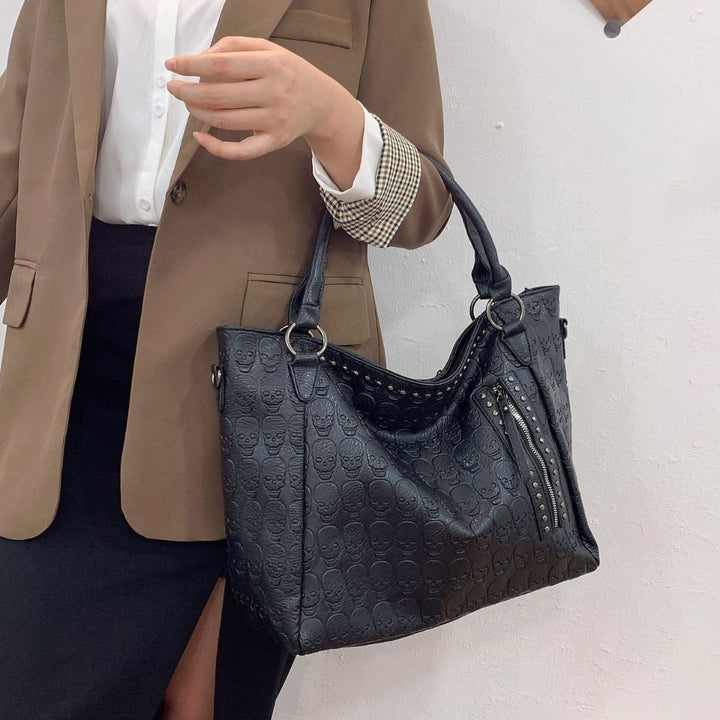 Women's fashionable tote bag with playful design